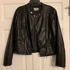 Charlotte Russe Black Faux Leather Jacket